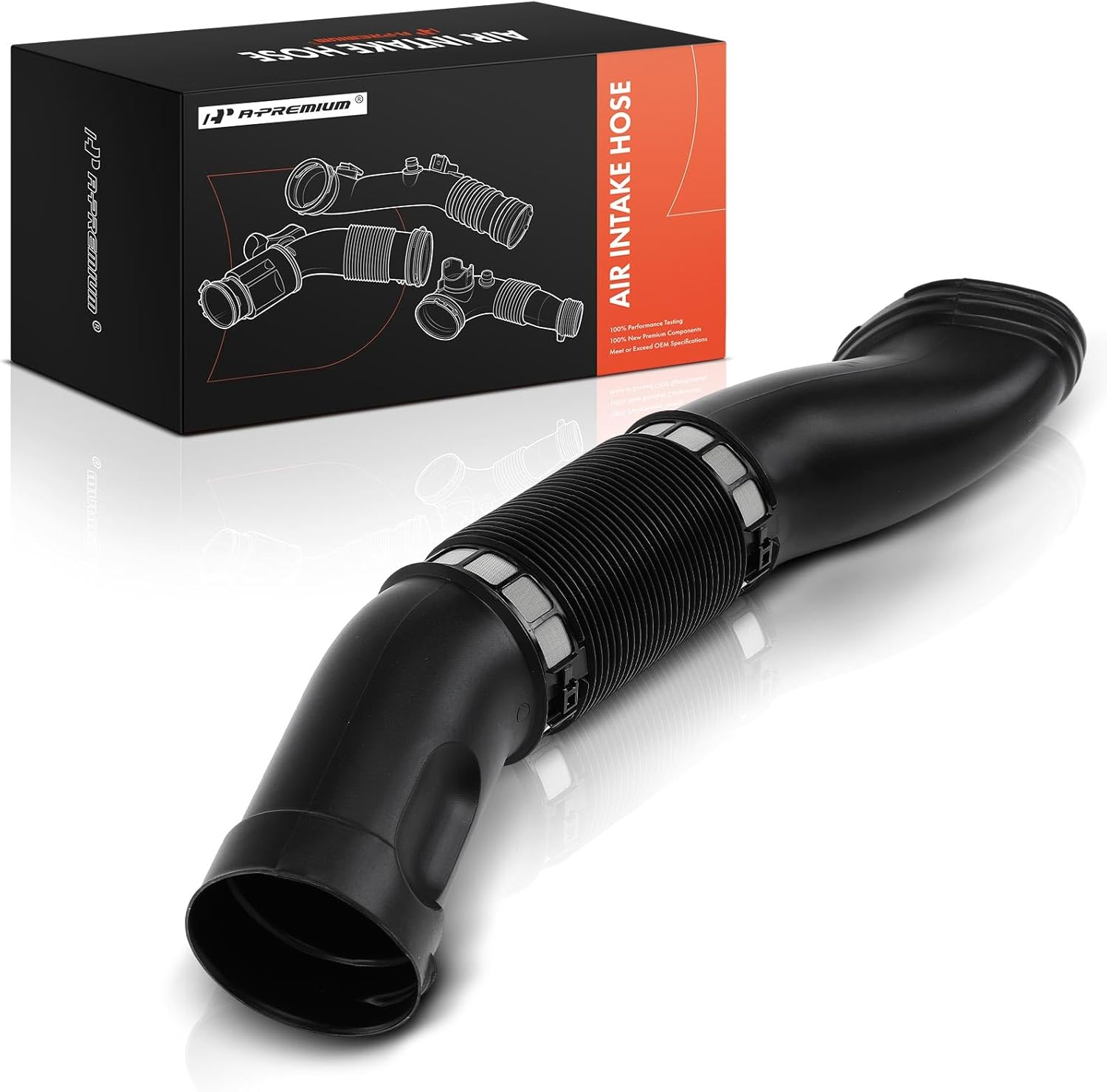 A-Premium Left Driver Side Engine Air Clean Intake Tube Hose Compatible with Mercedes-Benz S430 2000-2006 4.3L, S500 2000-2006 5.0L, CL500 2002-2006 5.0L, S55 AMG 2001-2002 5.5L