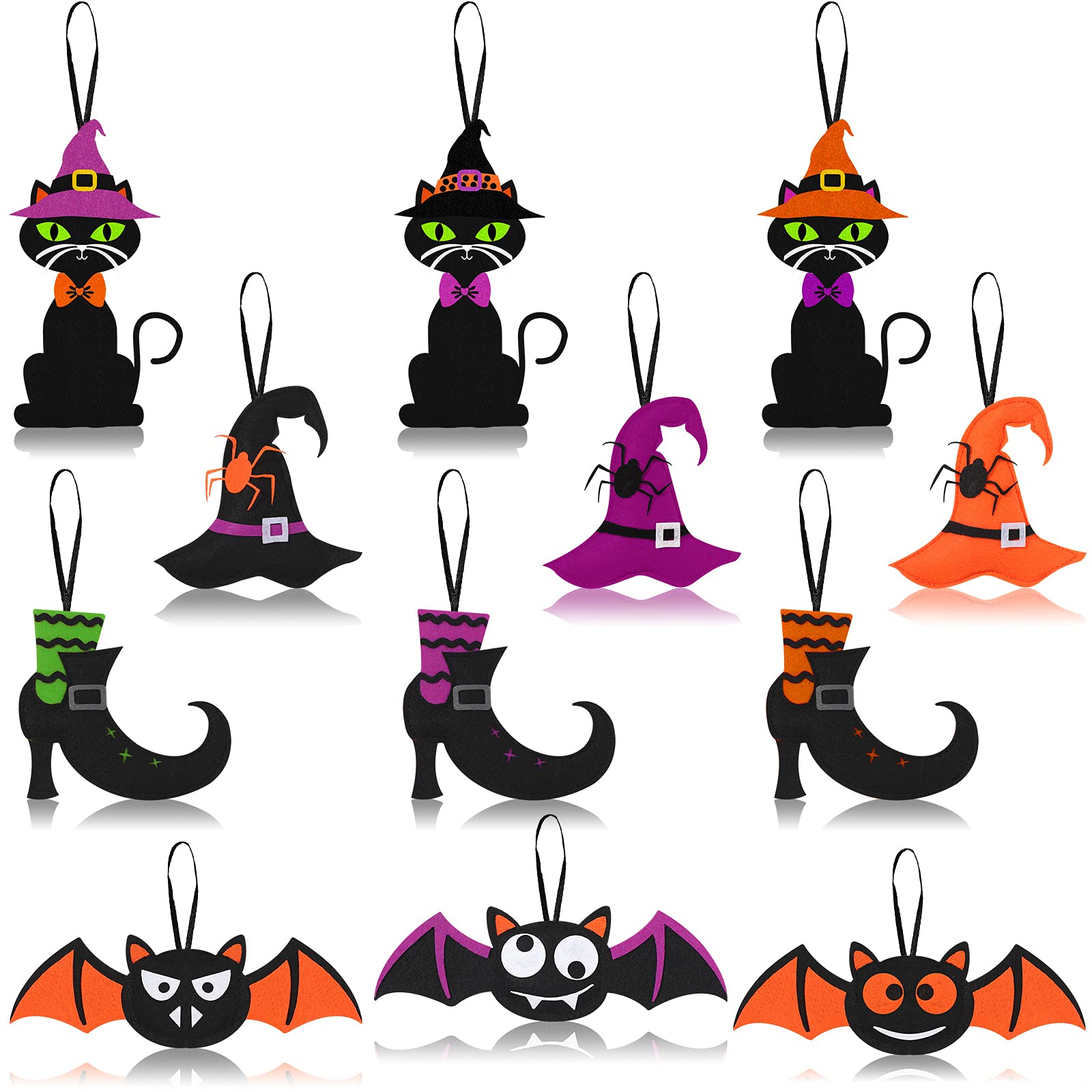 Lot De 36 Broches Halloween Acrylique - Crâne, Citrouille, Fantôme, Chat - Pour Vêtements, Sacs, Déco