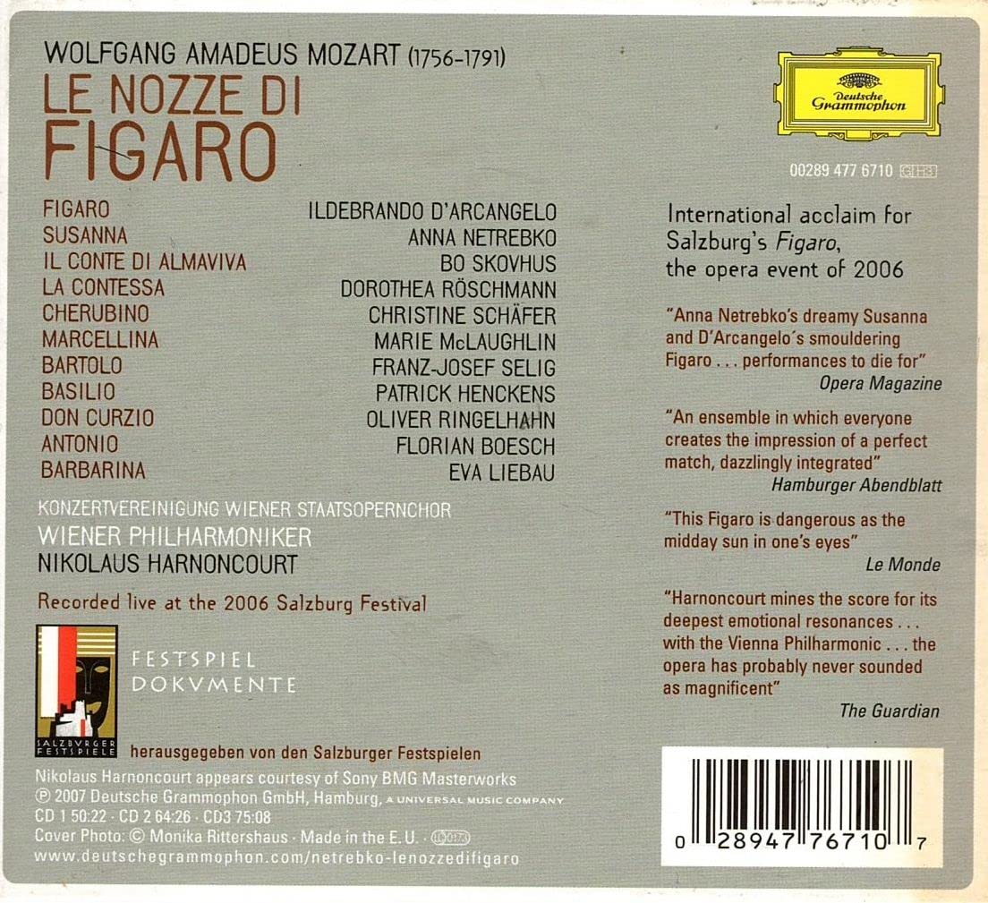 Mozart: Le nozze di Figaro