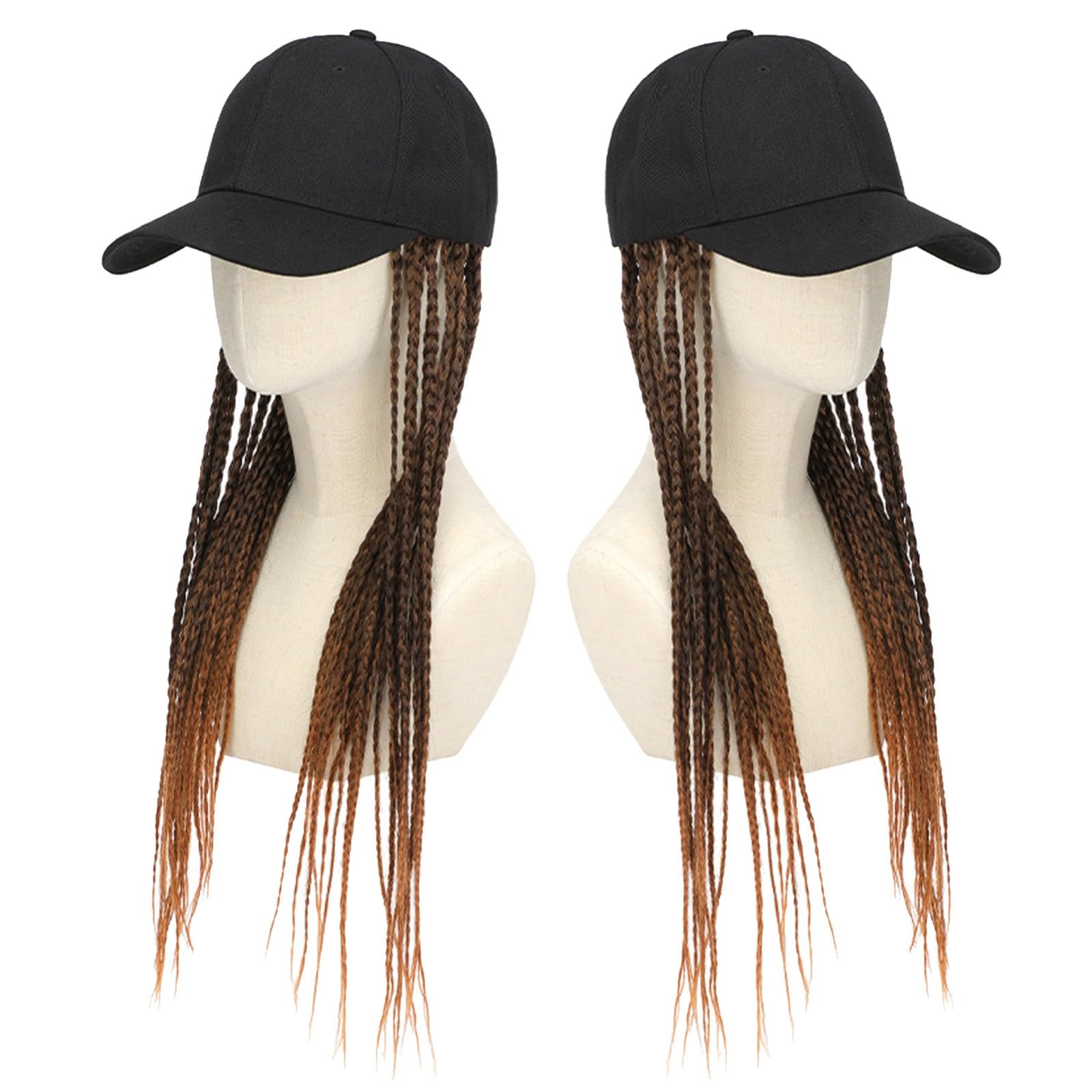 Amazon.com : ZBYXPP Baseball Hat Wig, 3X Box Braids 20Inches Long