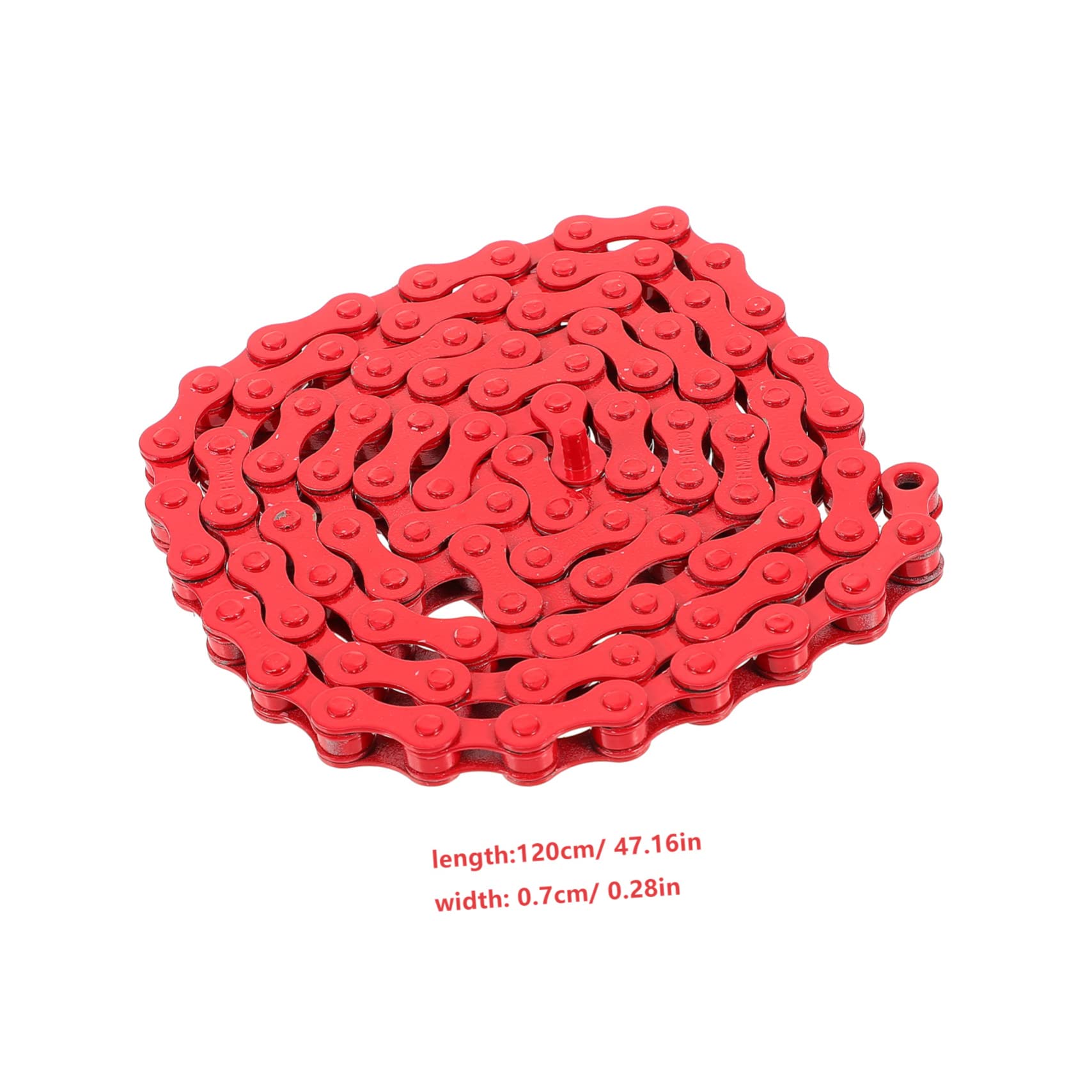 ibasenice Red Chain Bike Chain Single Speed Replacement for Heavy Duty Bike Accessories