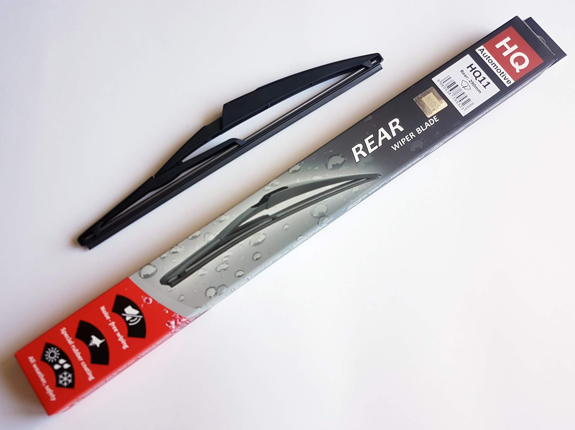 HQ AUTOMOTIVE Rear Wiper Blade HQ11 | Fits: Citroen C2 2003-up, C3 Picasso 2009-up, C5 Break, Fiat Bravo 2007-up, 500 2007-up, Ford KA MK2 2008-up, Mercedes B Class 2005-up, Mini Coupe 2004-2006