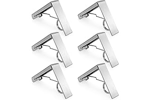 6 Pcs Stainless Steel Picnic Tablecloths Clips for 2.3” Thick Tables