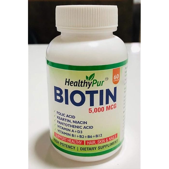 Buy HealthyPur Biotin 5000mcg, Best Premium High Potency Best Natural Supports Healthy Hair