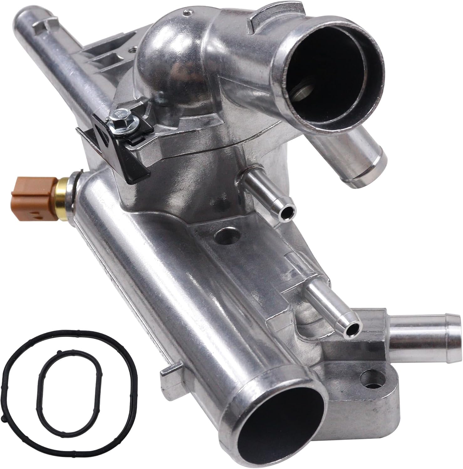 256002G500 256202G500 Upgraded Aluminium Engine Coolant Thermostat Housing for Kia Optima/Sorento 2011-2015 for Sportage 2011-2016 for Hyundai Santa Fe Sport/Sonata/Tucson