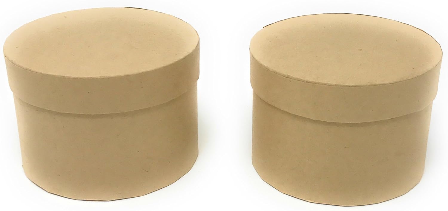 Small Paper Mache Boxes Unfinished Shaped DIY Craft Boxes