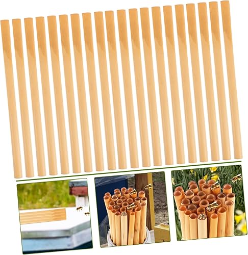 Miniatura 3 de 50 Uds. Tubo de abeja, suministros de abeja, tubos de colmena, insertos de papel de anidación de abejas, herramientas de mantenimiento de abejas,