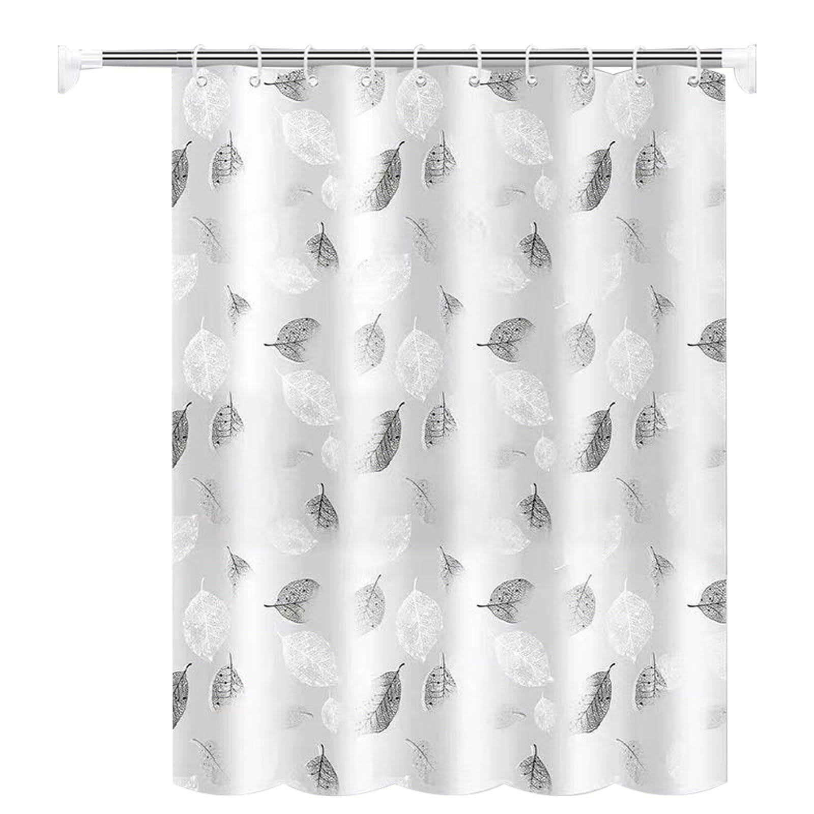 Tiuxiu Cortina de Ducha 180x200cm Cortina de Baño Estampada Impermeable Cortina Bañera Secado Rápido Juego De Cortinas de Ducha con 12 Ganchos