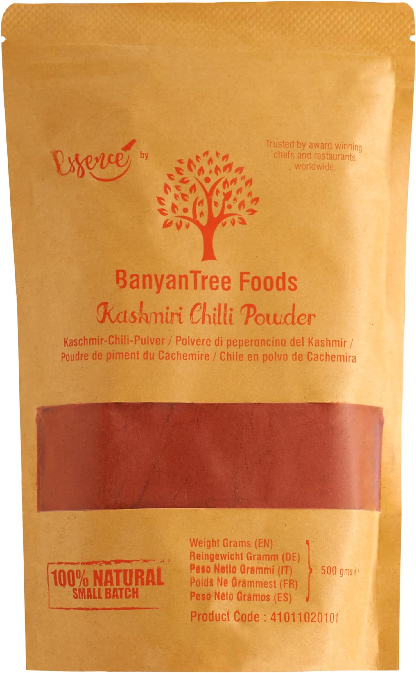BanyanTree Foods Kashmiri Chilli Powder | Kashmiri Red Chilli Powder 500g~ All Natural | Premium Quality | Indian Origin