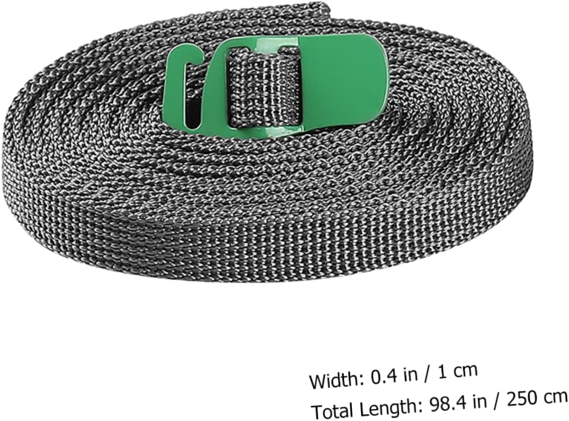 VALICLUD 4pcs Camping Bundling Belts Luggage Tie Down Straps Buckle for Outdoor Activities Hiking and Travel Gear Strong Lashing Fastening Straps for Firewood Sleeping Bags and More