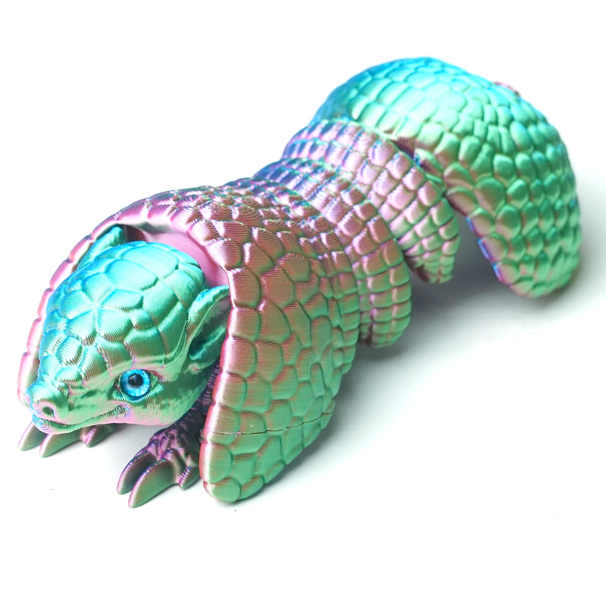 BANPIWOLG 3D Printed Tyrannosaurus rex animal model,Flexible Joint Animal Figurines, Cool Stuff Fun Fantasy Creatures,Home Office Decor,Fidget Toy for Adults Teens Gifts Easter Basket Stuffers (RGB)