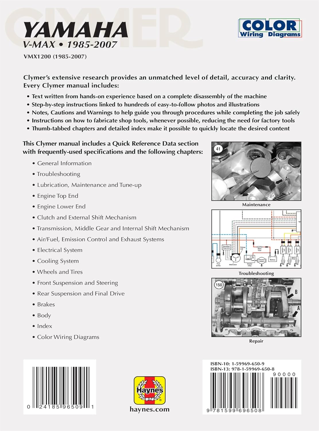 Yamaha V-Max Motorcycle (1985-2007) Service Repair Manual