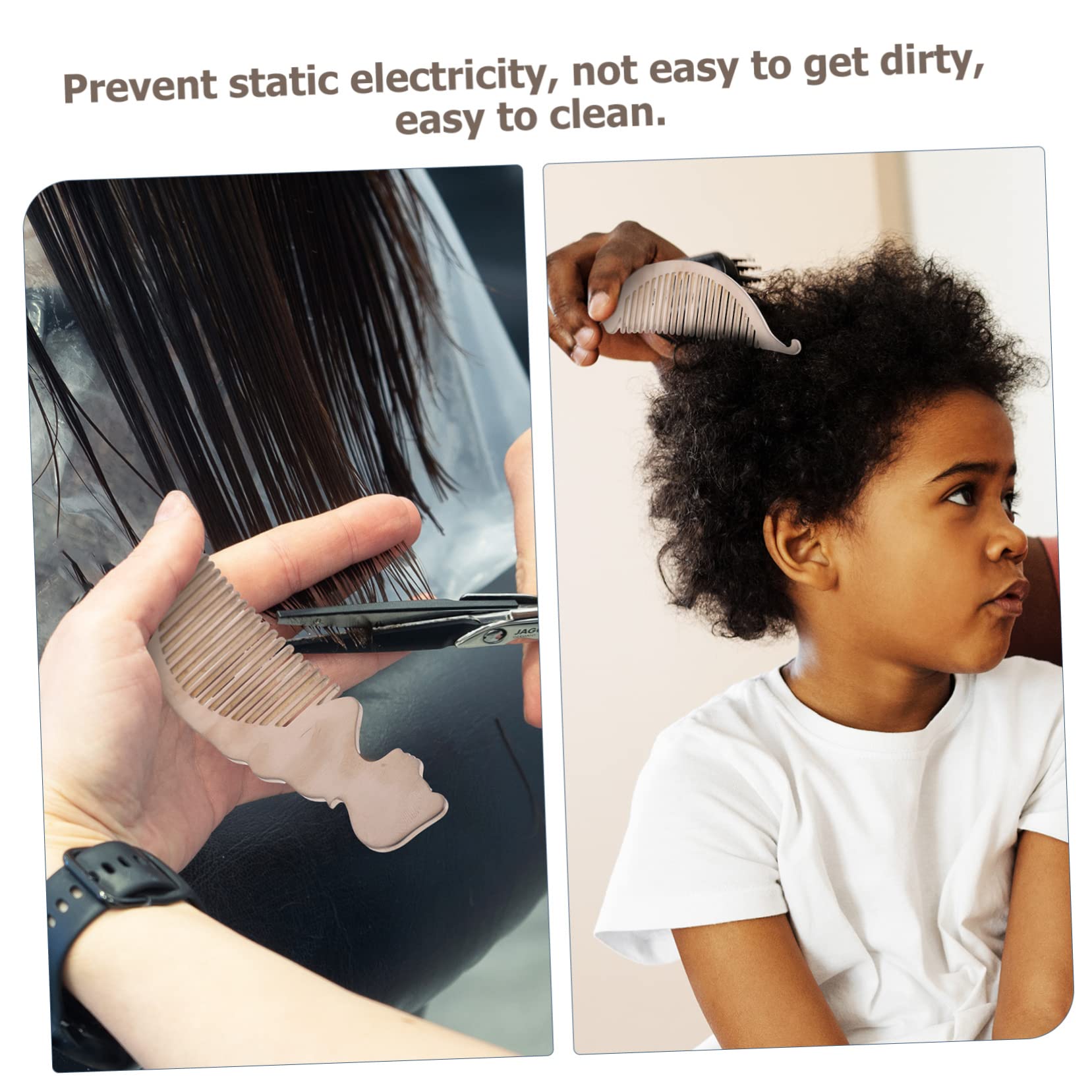 Beaupretty Peine de Titanio Ligero y Antiestático Adecuado para Uso en Casa y Viajes para para Cortar el Pelo Aleación Resistente y Fácil de Limpiar