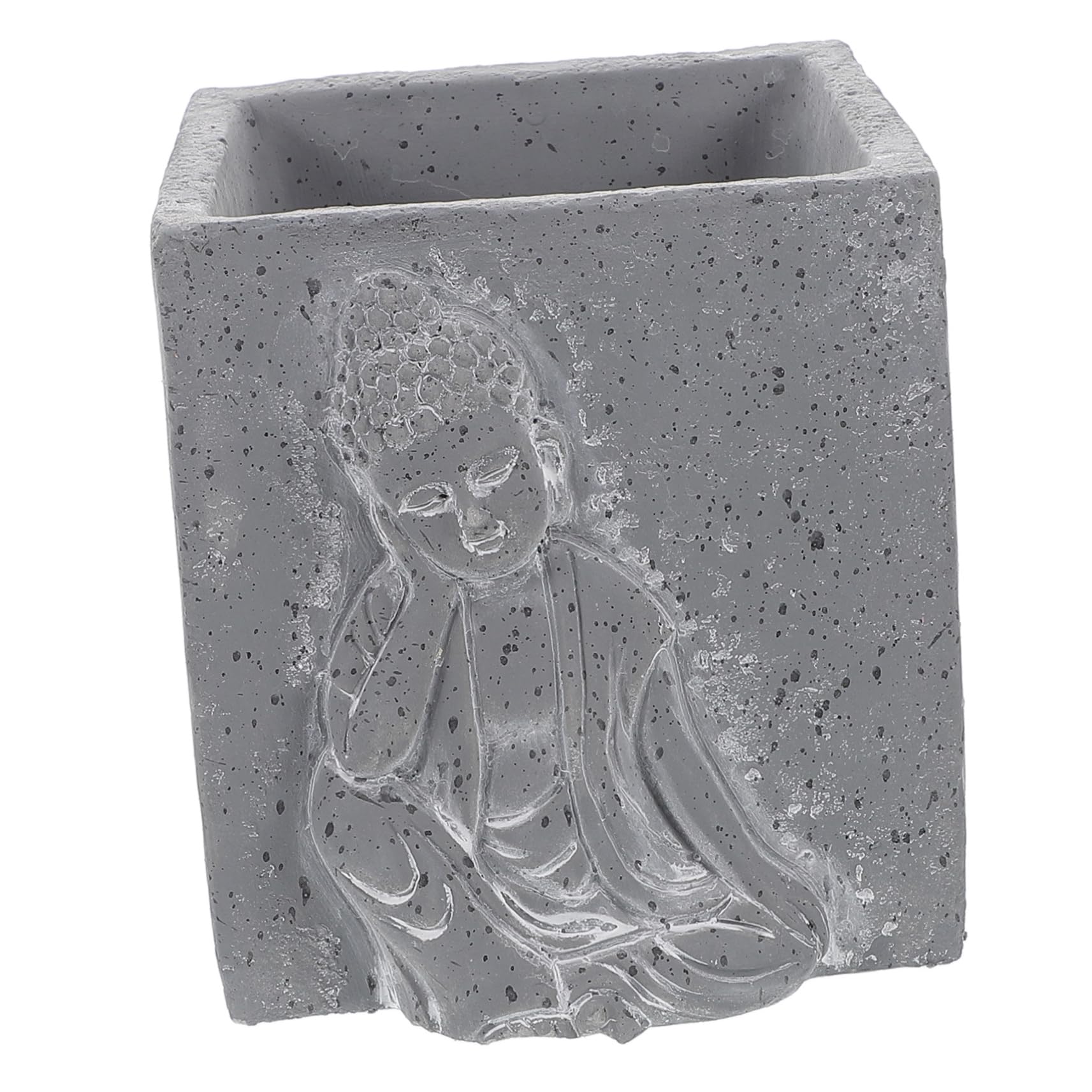 Pot de fleurs en ciment Bouddha pour éviter un bureau triste et vide