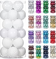 Vista 81 de XmasExp - Juego de 24 adornos de Navidad inastillables, bolas de árbol de Navidad, decoraciones para bolas de árbol de Navidad, 40 mm/1.57