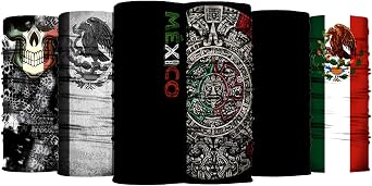 6 Pack Bandana - Seamless Headband, Unisex, Face & Neck Protection, Scarf, Neck Gaiter, UV Protection, Outdoor Sports