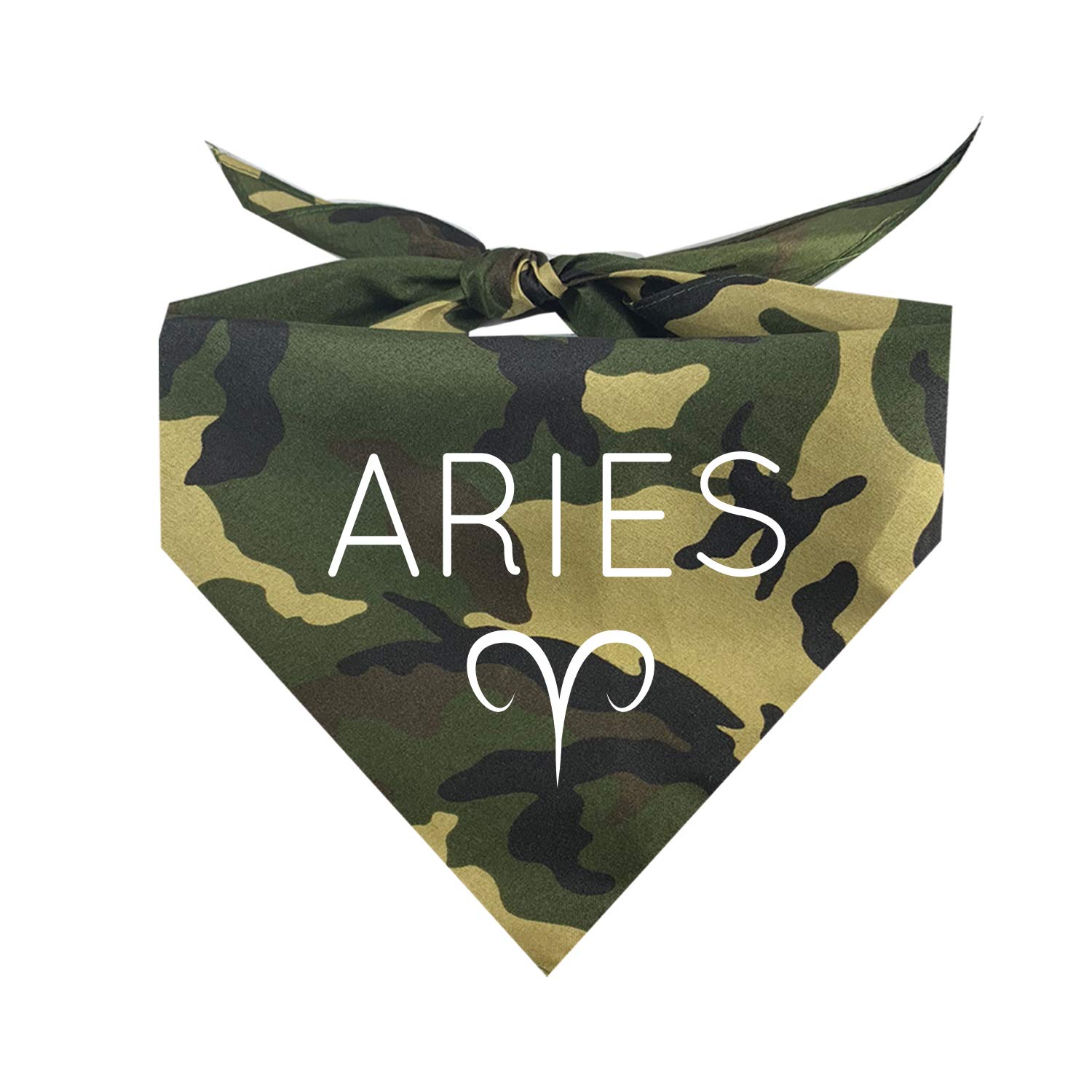 Aries Astrology Sign Horoscope Zodiac Triangle Dog Bandana (Assorted Colors)