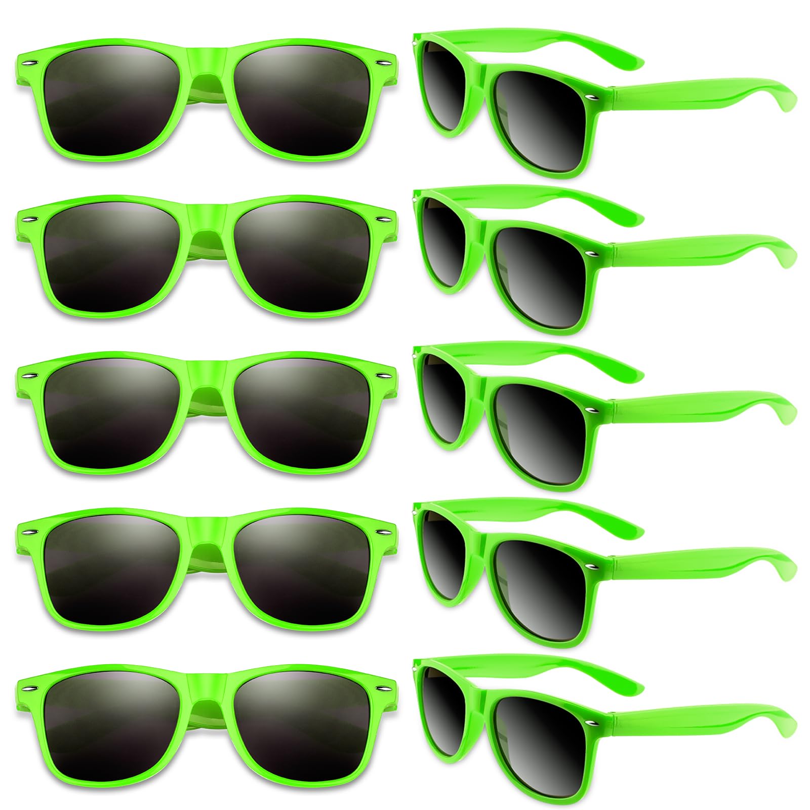 BOUBONI Colorful Party Sunglasses Bulk 20 Packs for Wedding Beach Summer Pool Party Supplies Goodie Bags Stuffers