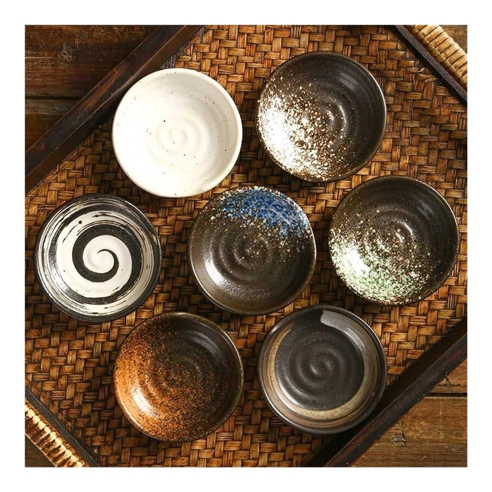Dessertteller Snackschalen, Keramik-Dip, kleine Gewürzschale, Gerichte mit Soße for Sushi und Soja