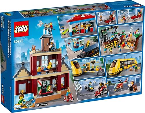 Miniatura 4 de LEGO City Main Square 60271 Set, juguete de construcción genial para niños, nuevo 2021 (1,517 piezas)