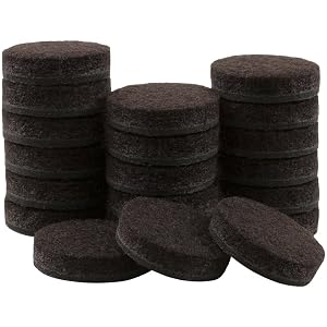 SoftTouch 3 4 Round Reusable Felt Furniture Sliders for Hard Surfaces Noise-Reducing Adhesive Furniture Moving Pads for Beds