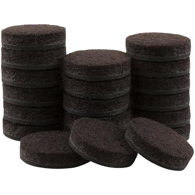 SoftTouch 3 4 Round Reusable Felt Furniture Sliders for Hard Surfaces Noise-Reducing Adhesive Furniture Moving Pads for Beds