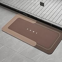 Vista 25 de Housego Juego de 3 tapetes mágicos de baño absorbentes, alfombras de piso de secado rápido, antideslizantes, con parte trasera de goma para baño