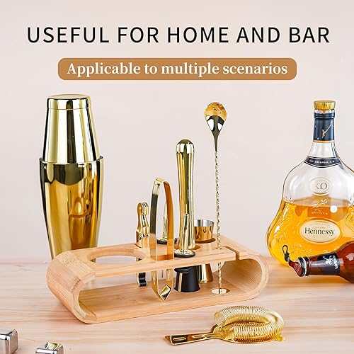 Miniatura 4 de Juego de coctelera Juego de cocteleras de acero inoxidable Kit de barman Kits de bar Juego de utensilios de bar para barman profesional y hogar
