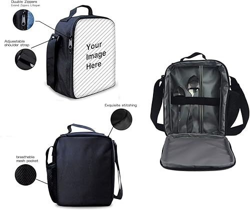 Miniatura 3 de Poceacles Juego de 3 mochilas escolares impresas en 3D, juegos de bolsas de libros para niÃ±os y niÃ±as con lonchera y estuche para lÃ¡pices, Lindo