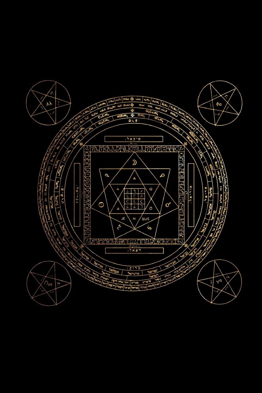 Satanic Sigil: Goetic Magic Journal - Black and Gold | College Ruled Lined Pages: Volume 3 (Journal, Notebook, Diary, Composition Book)
