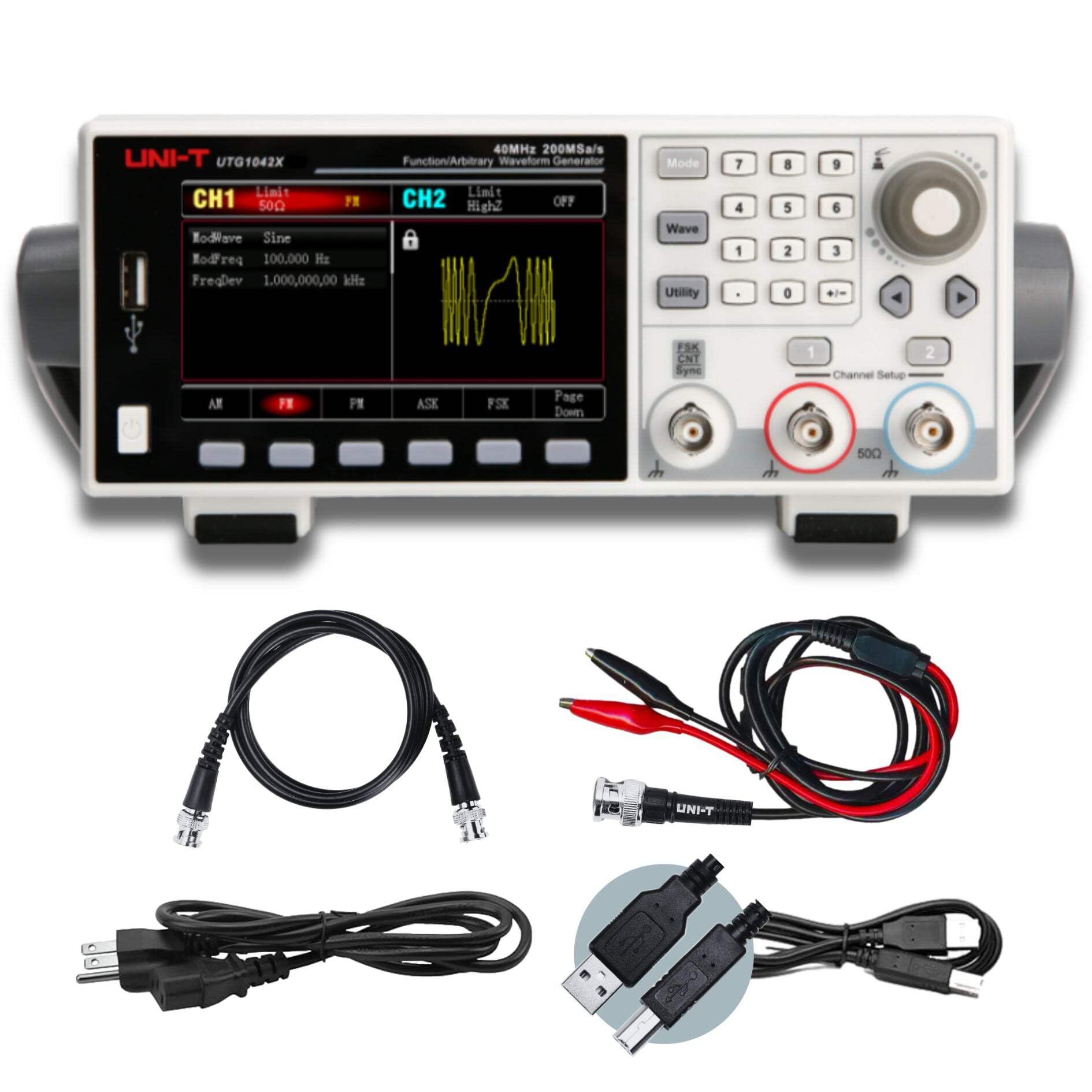 UNI-T UTG1042X 40MHz 2 Channels Essential-Series Arbitrary