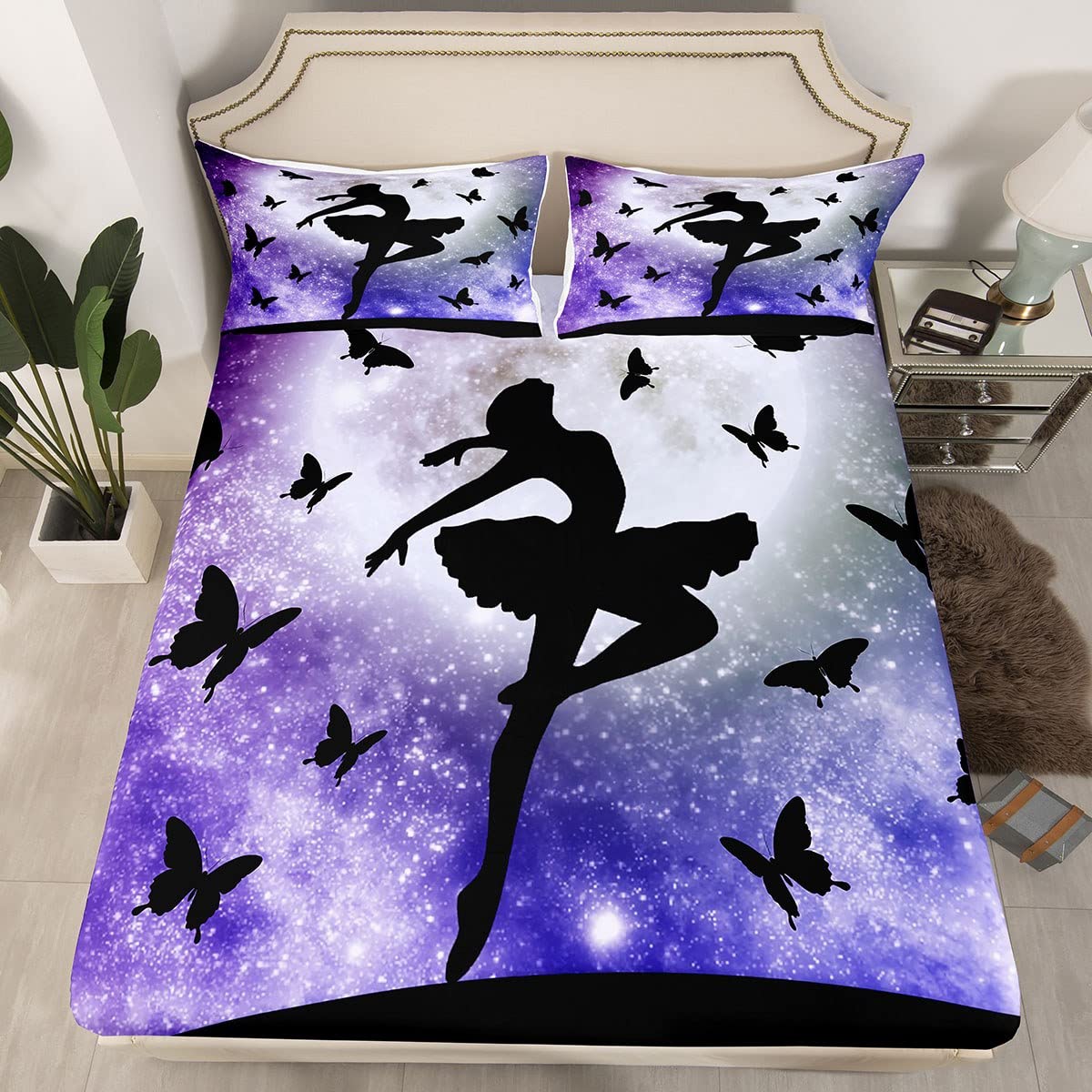 Girls Ballet Dancer Fitted Bed Sheets 