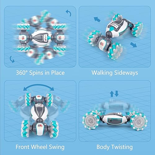 Miniatura 5 de Gesture RC Stunt - Juguetes para niños de 6 a 12 años el mejor regalo de cumpleaños para niños de 7 8 9 10 11 años automóviles de control remoto