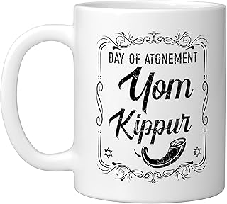 Day Of Atonement Yom Kippur Jewish Pride Jerusalem Ceramic Mug, White