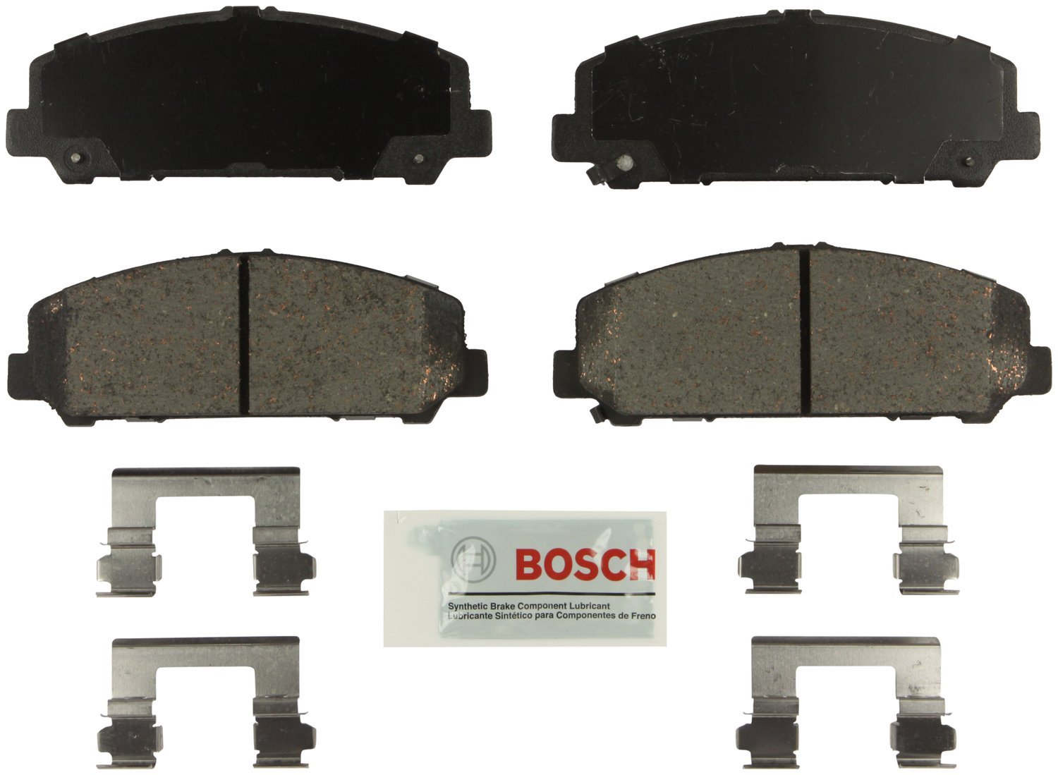 Bosch BE1324H Blue Disc Brake Pad Set with Hardware - FRONT — view 298