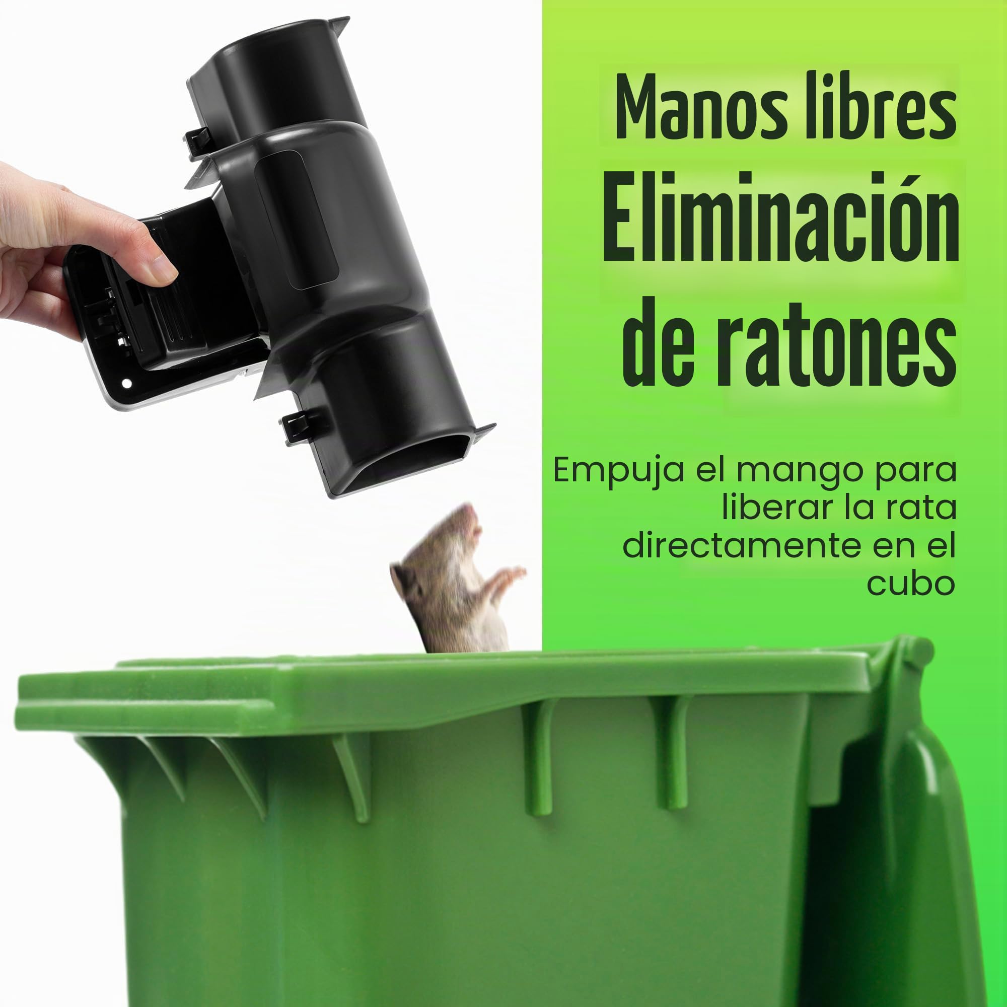 Dreyoo Trampas para Ratas Que Atrapar Instantáneamente, Trampas Humanitarias para Ratas y Ratones para Uso en Interiores y Exteriores, Atrapa Ratas Reutilizable, Apto Niños y Mascota (Paquete de 2)