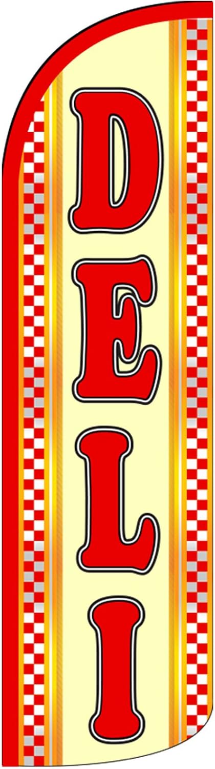 NEOPlex "Deli 12-Foot WINDLESS Swooper Feather Flag (Flag Only)