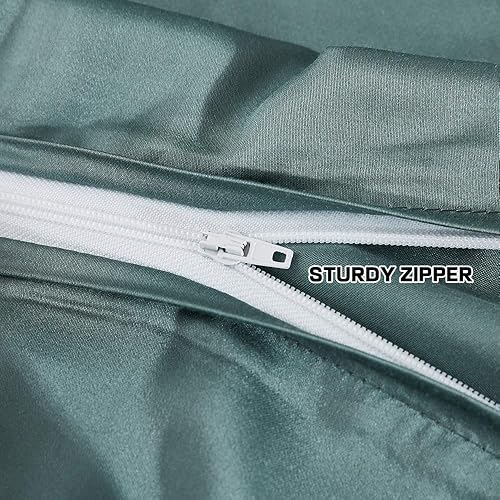 Miniatura 3 de Dornroscn Fundas de edredón refrescantes para manta con peso de 48 x 72 pulgadas, viscosa hecha de bambú, funda de edredón para uso en verano,