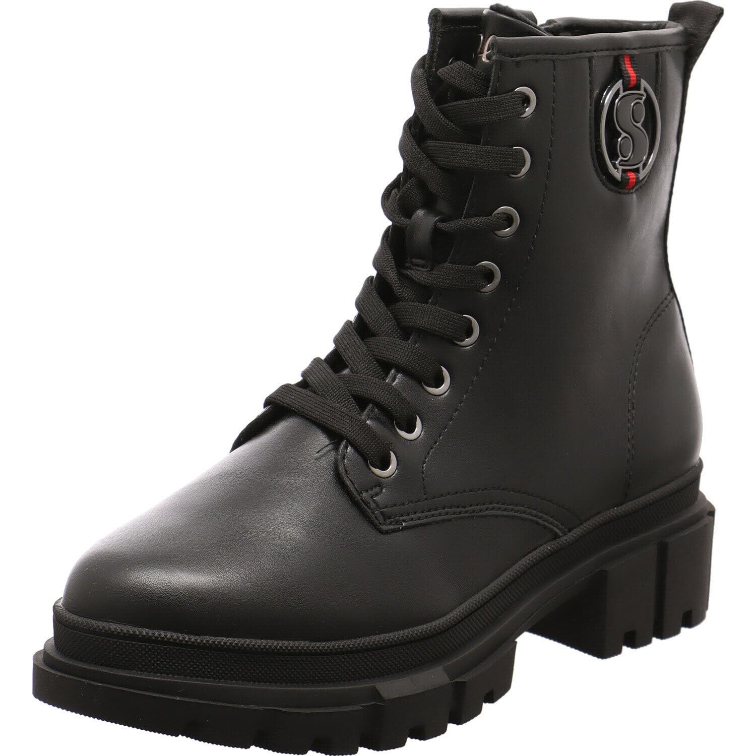s.Oliver Women's Lace-Up Boots 5-25210-43, black, 6 UK