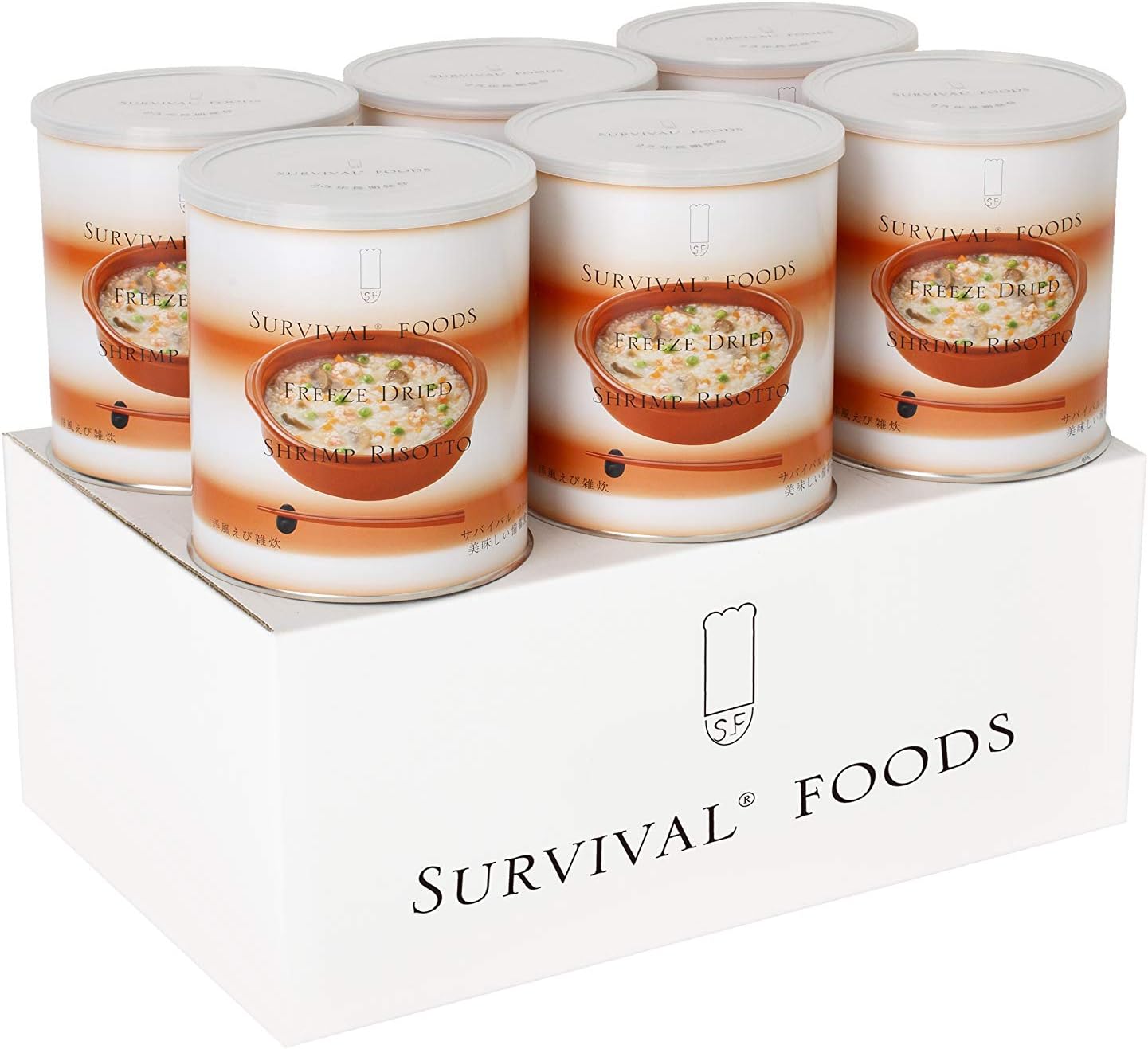 25年保存可能 【サバイバルフーズ】 小缶 洋風えび雑炊×6缶セット （6