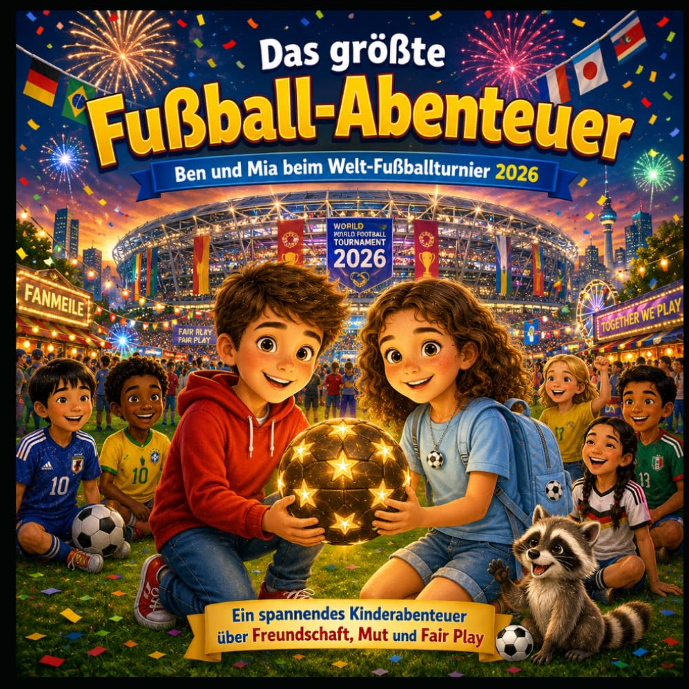 Das größte Fußball-Abenteuer: Ben und Mia beim Welt-Fußballturnier 2026 – Ein spannendes Kinderbuch über Freundschaft, Fairness und Teamgeist für ... Jahren (spannende Abendteuer für Jugendliche)