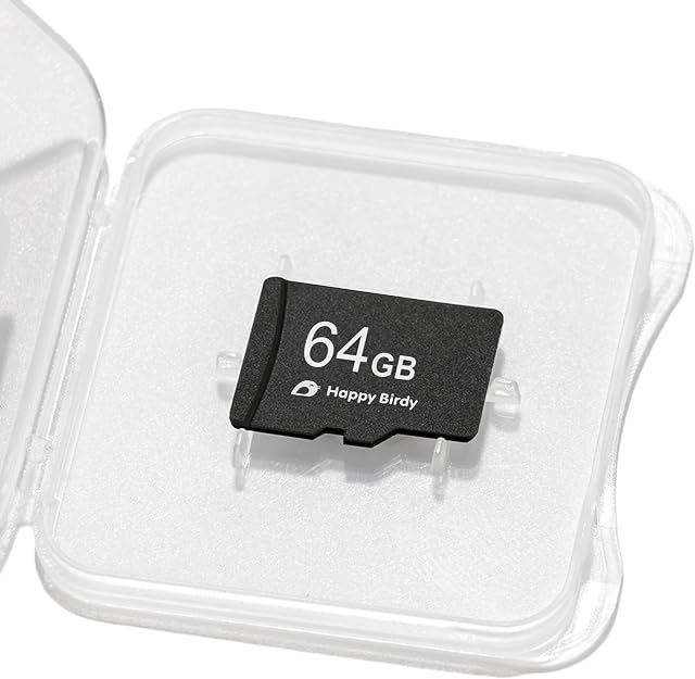 Happy Birdy 64GB MicroSD Card – TF Memory Card for Happy Birdy Smart Feeder | U3 A1 | 4K Video Recording | Waterproof, Heat-Resistant & Shockproof