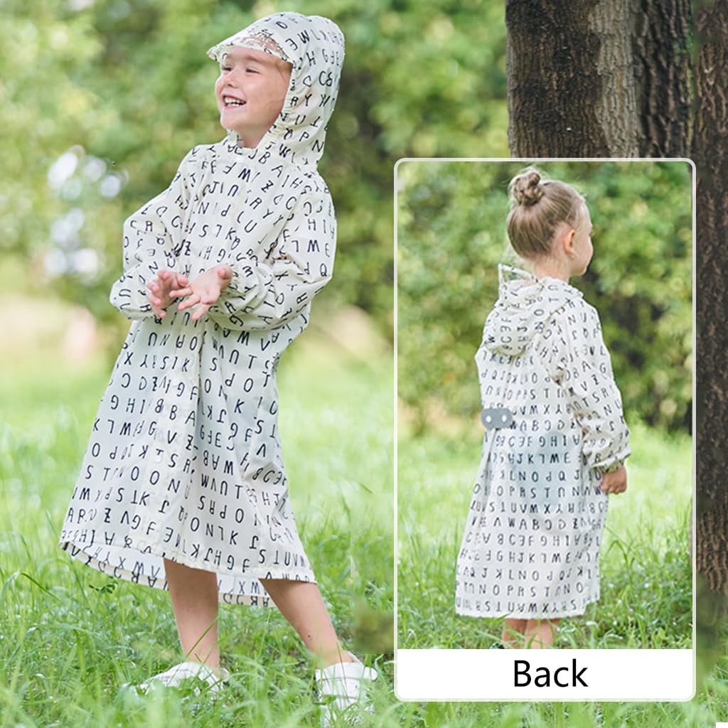 Manteau de pluie léger pour enfants garçons filles Poncho de pluie imperméable Vêtements de pluie