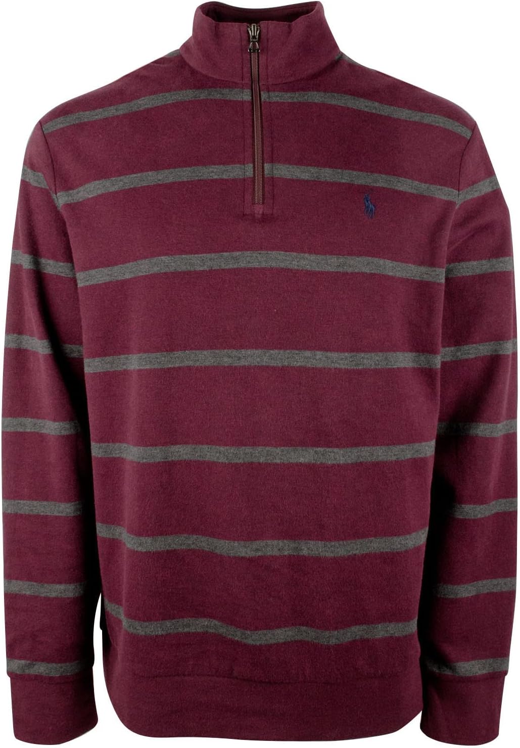 POLO RALPH LAUREN Men's Luxury Jersey Quarter Zip Striped Pullover ...