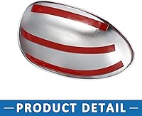 Vista 5 de Cubierta de espejo para Ford Expedition 1997-2002 ABS de plástico plateado (2 unidades)