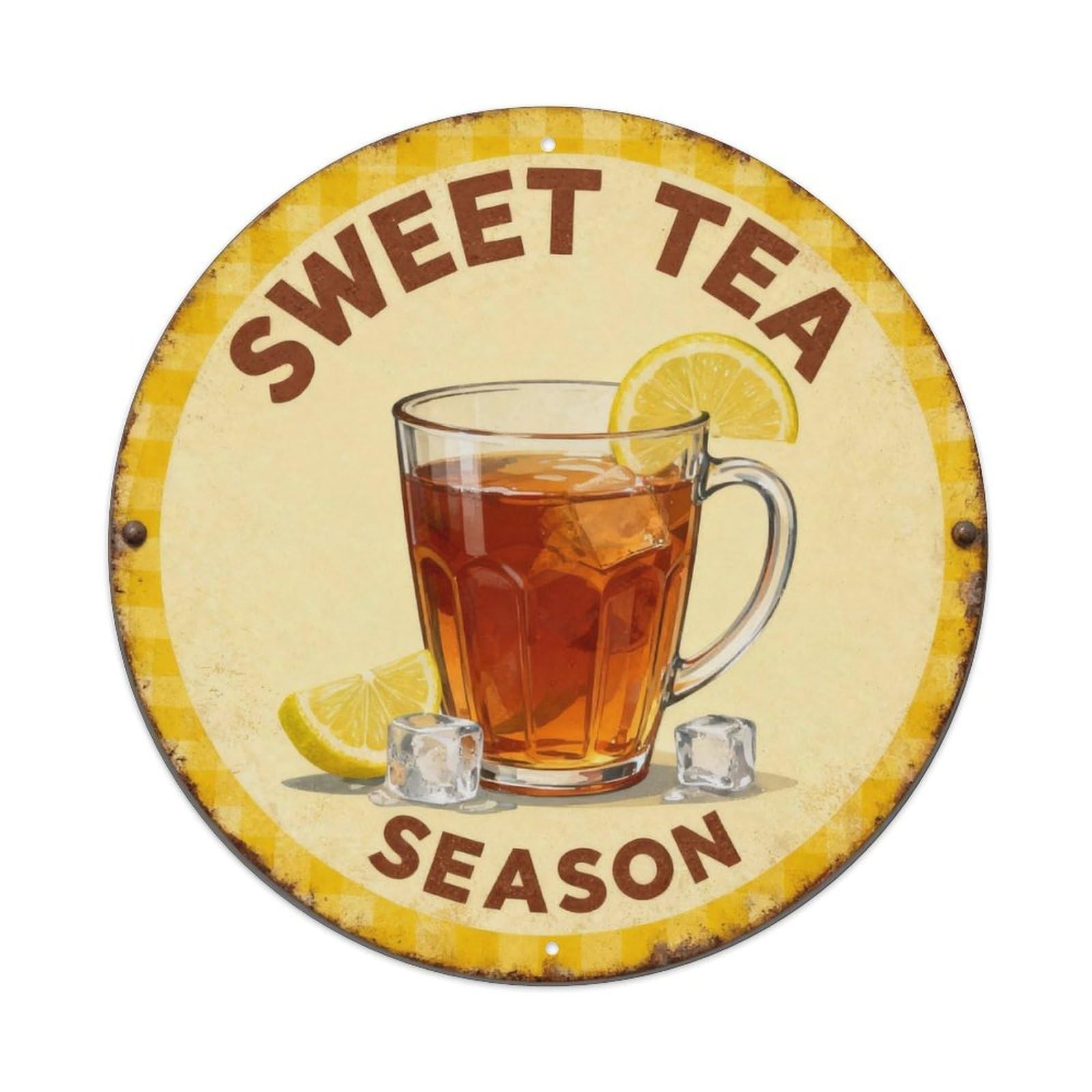Sweet Tea Season Metal Tin Sign Plaque