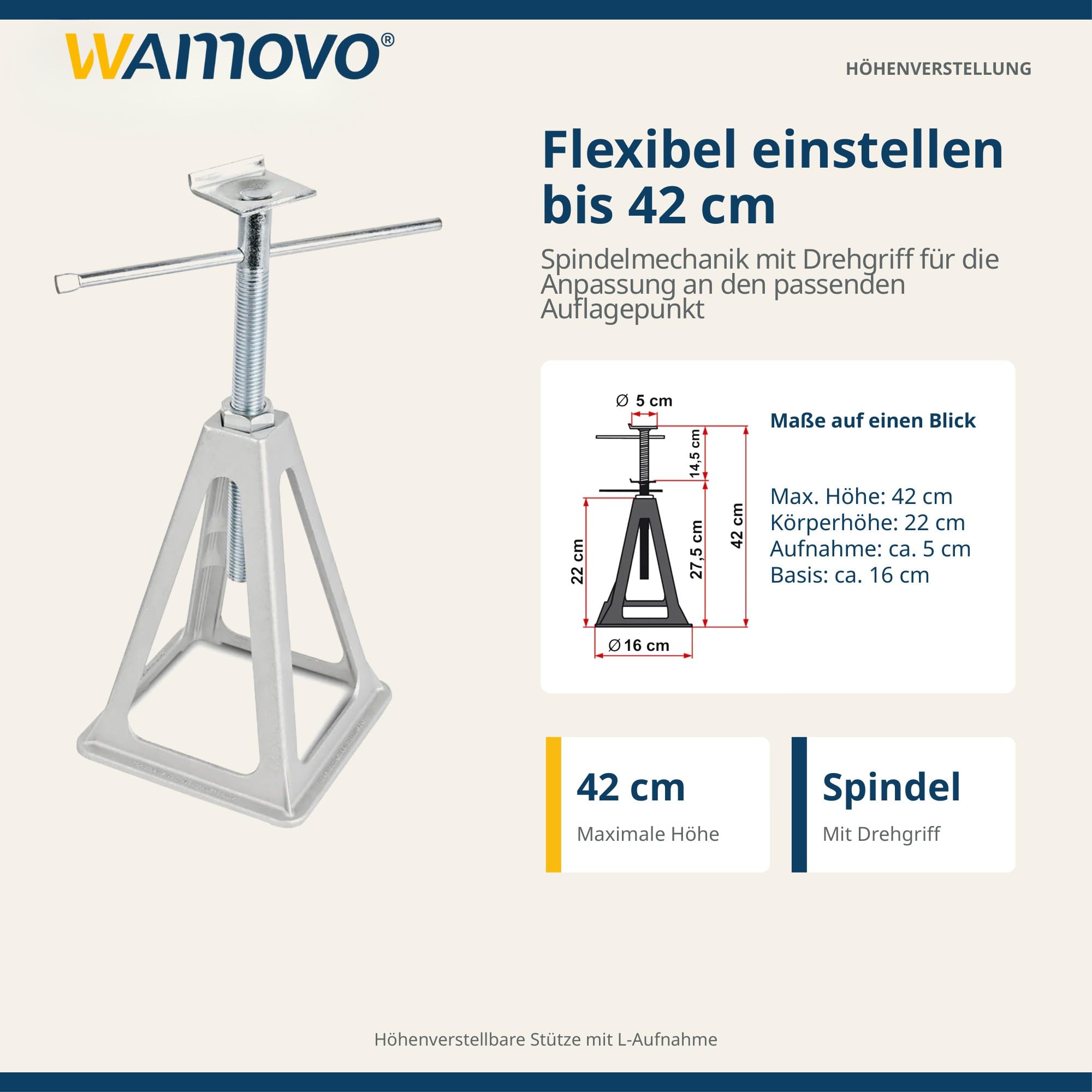 Alu Stützbock Set | L-Profil | 1000Kg Tragkraft | 42cm Höhe | L-Aufnahme (4)