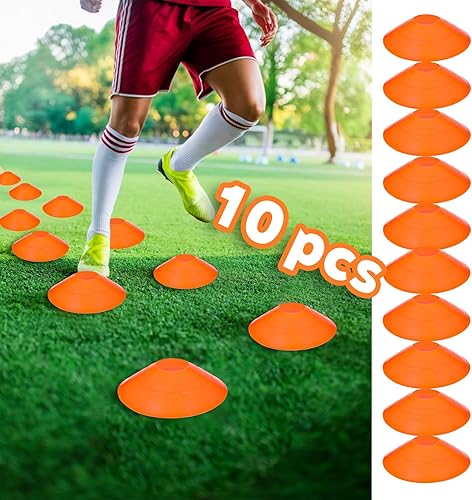 Miniatura 5 de Pro Agility - Escalera de fútbol de 20 pies, 12 peldaños 10 conos y 4 estacas, equipo de entrenamiento de fútbol con bolsa de transporte
