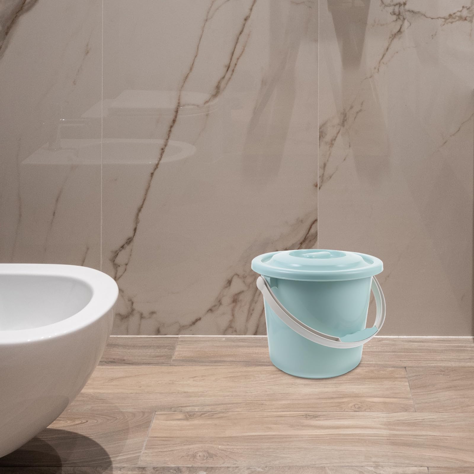 Gatuida Vaso da Notte Portatile Coperchio e Manico, Secchio per Urina 8l in Plastica Resistente, Vasino Antiscivolo per Adulti, Donne Incinte e Anziani, Ausilio per Uso Domestico