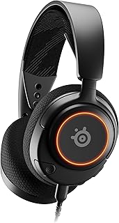 SteelSeries Arctis Nova 3 – Multi-System Gaming Headset – Hi-Fi Driver – 360° Surround Sound – RGB Lighting – Memory Foam …